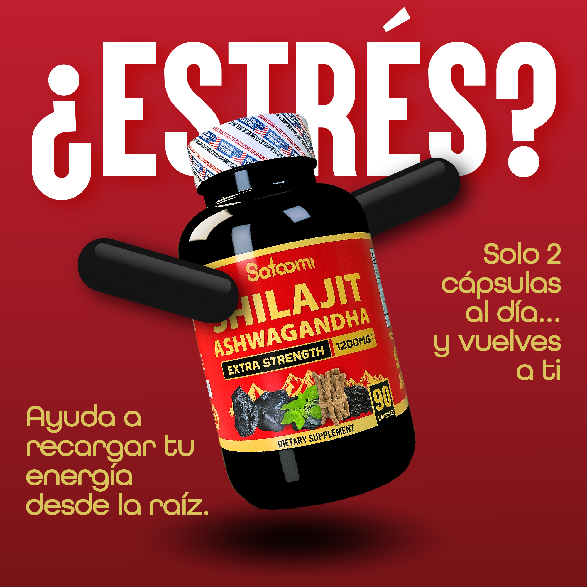 Shilajit de Ashwaganda y ProteinaCreatin