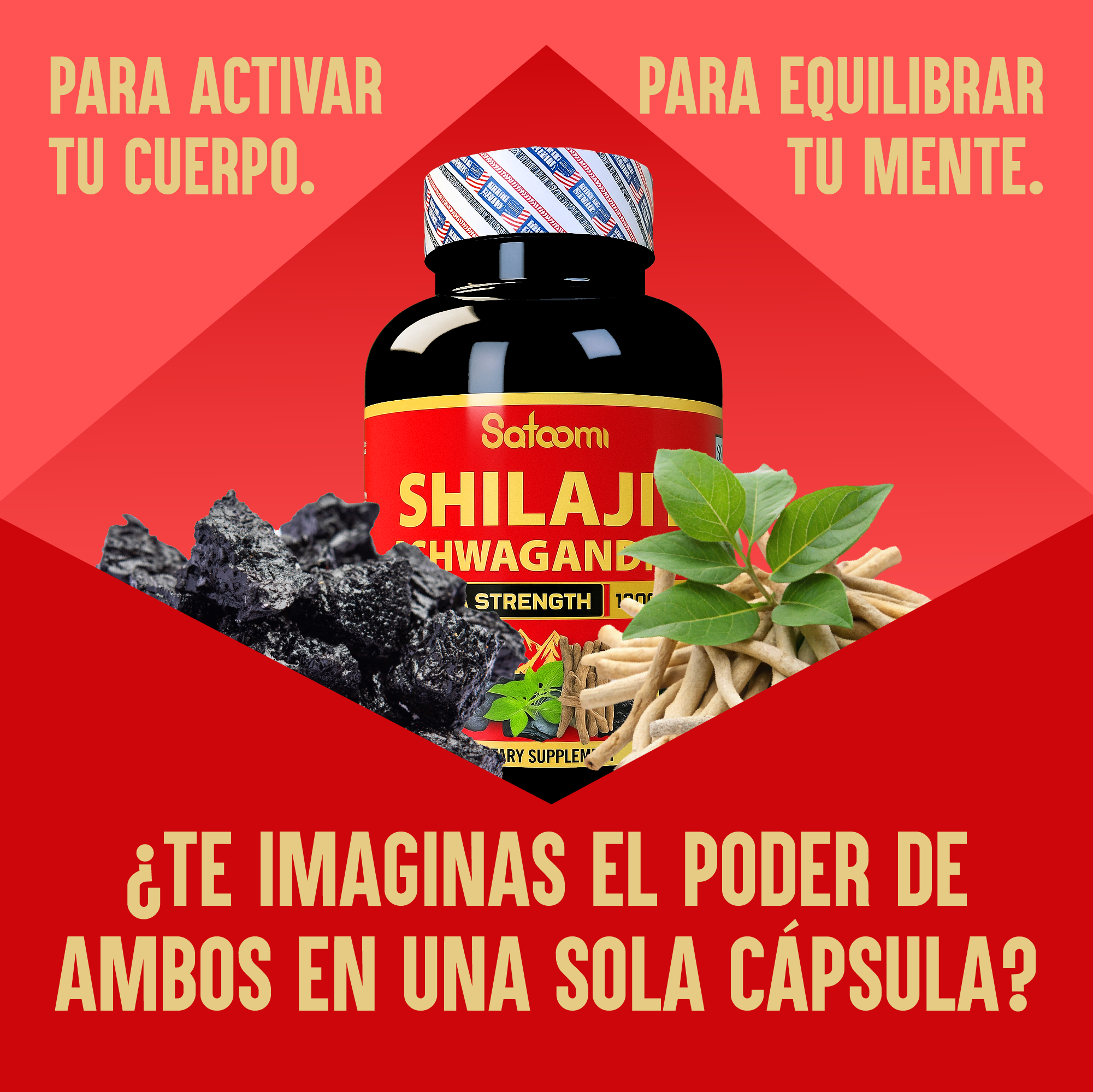 Shilajit de Ashwaganda y ProteinaCreatin