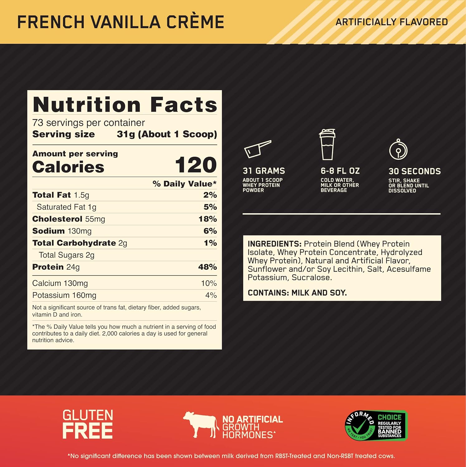 PROTEINA WHEY GOLD STANDARD 5 LIBRAS